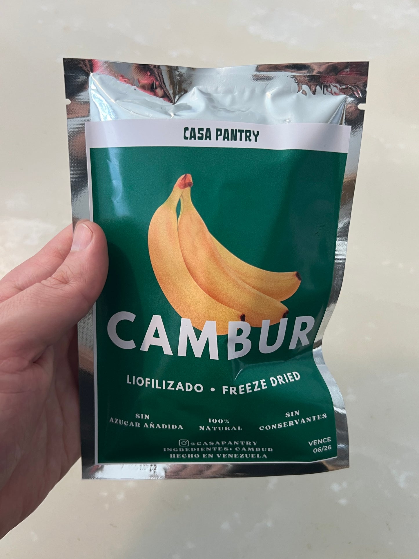 CAMBUR LIOFILIZADO